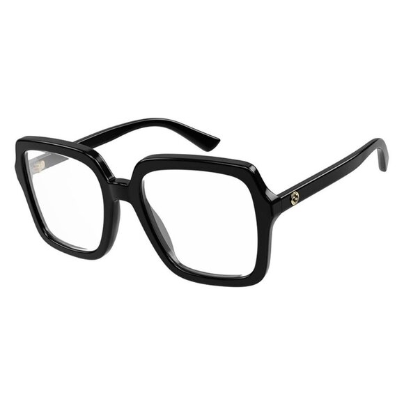 NEW GUCCI SQUARE EYEGLASSES GUCCI GG1318O 001 BLACK CLEAR EYEWEAR - Picture 1 of 3